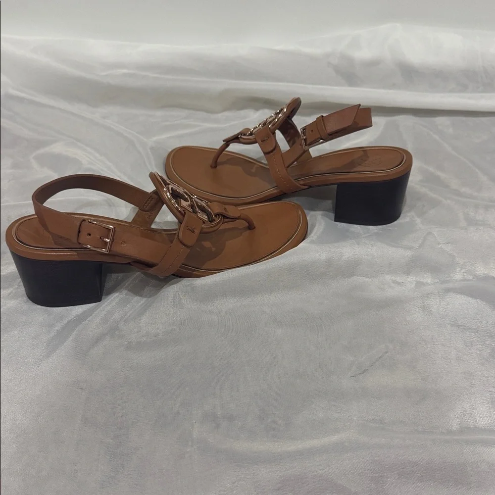 Tory Burch 6.5 Metal Miller Wedge Heels - Picture 9 of 9